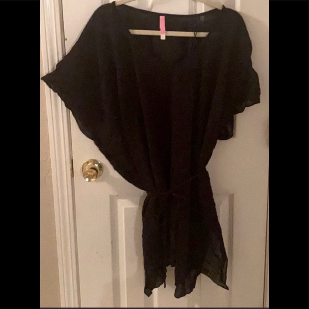 Victoria Secret Black Beach Swim Cover Up Dress